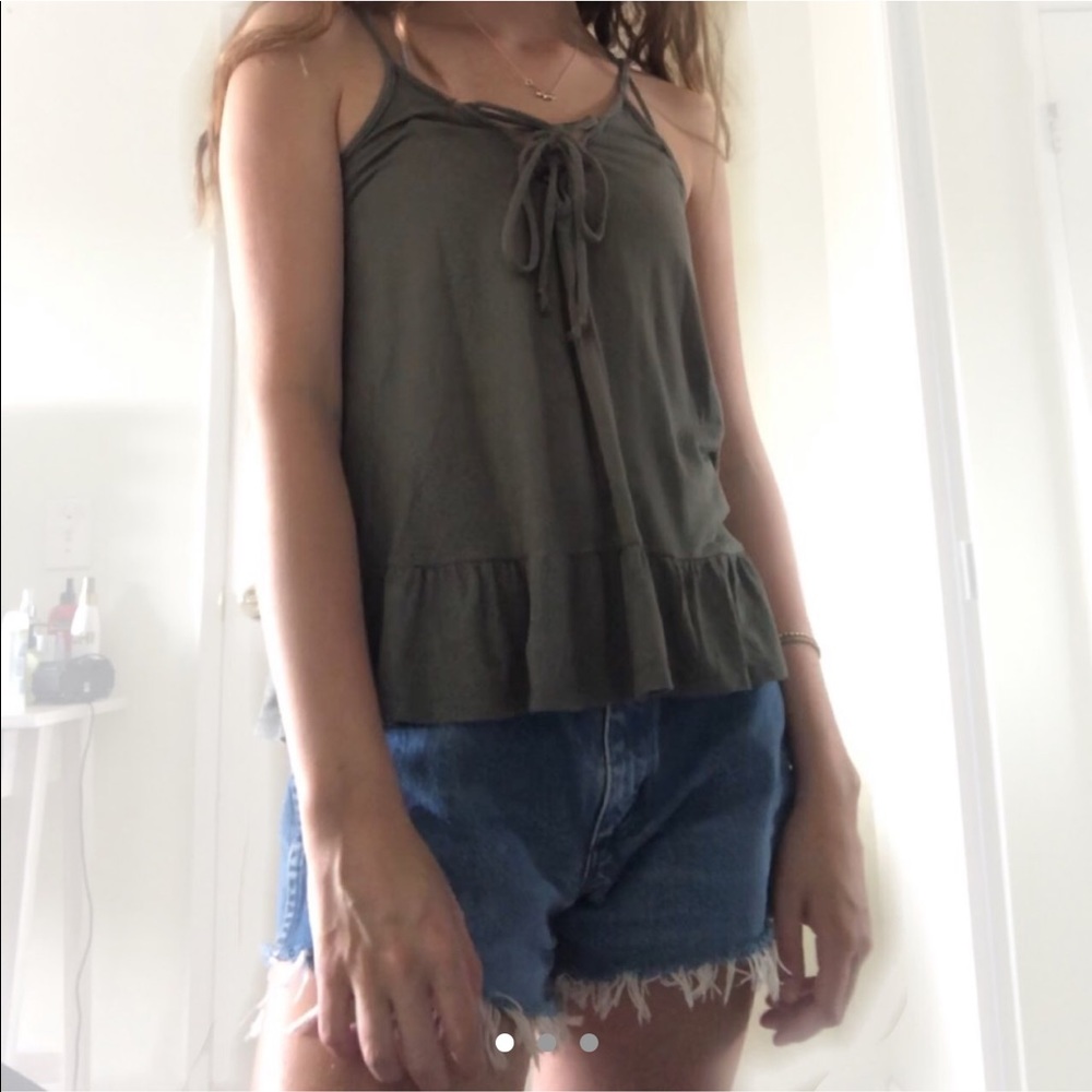 Navy Green Tank